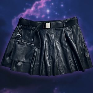 Poster Girl Always Ready For Action Pleated Skirt